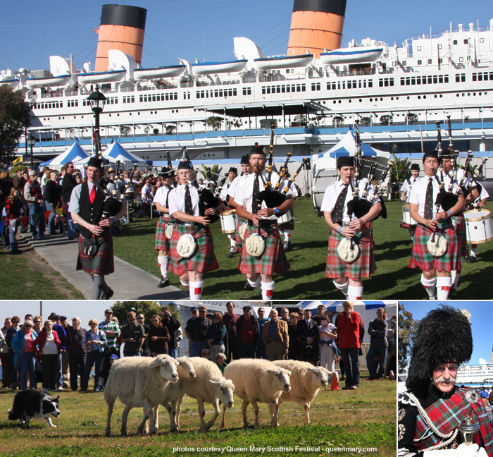 Queen Mary Ships Hosts Annual Scottish Festival in Long Beach, California